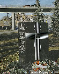 Memorial remembering the estimated 10 million Ukrainians starved to death by a totalitarian government.